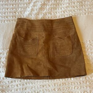Free People Suede Skirt